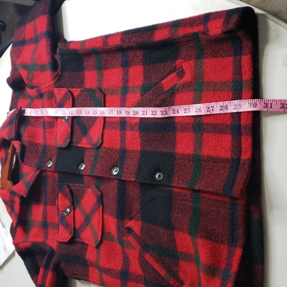 Vintage Woolrich Mackinaw Buffalo Plaid Hunting Jacket Size 42 Lumberjack Thick - Picture 11 of 16
